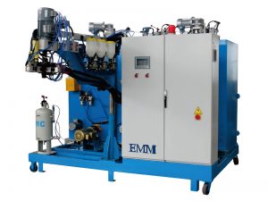 three component elastomer pouring machine